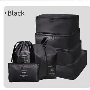 7 Packing Cubes SetTravel Luggage Suitcases Organizer Bags Traveling Tri…